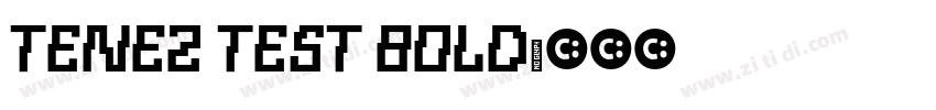 tenez test bold字体转换